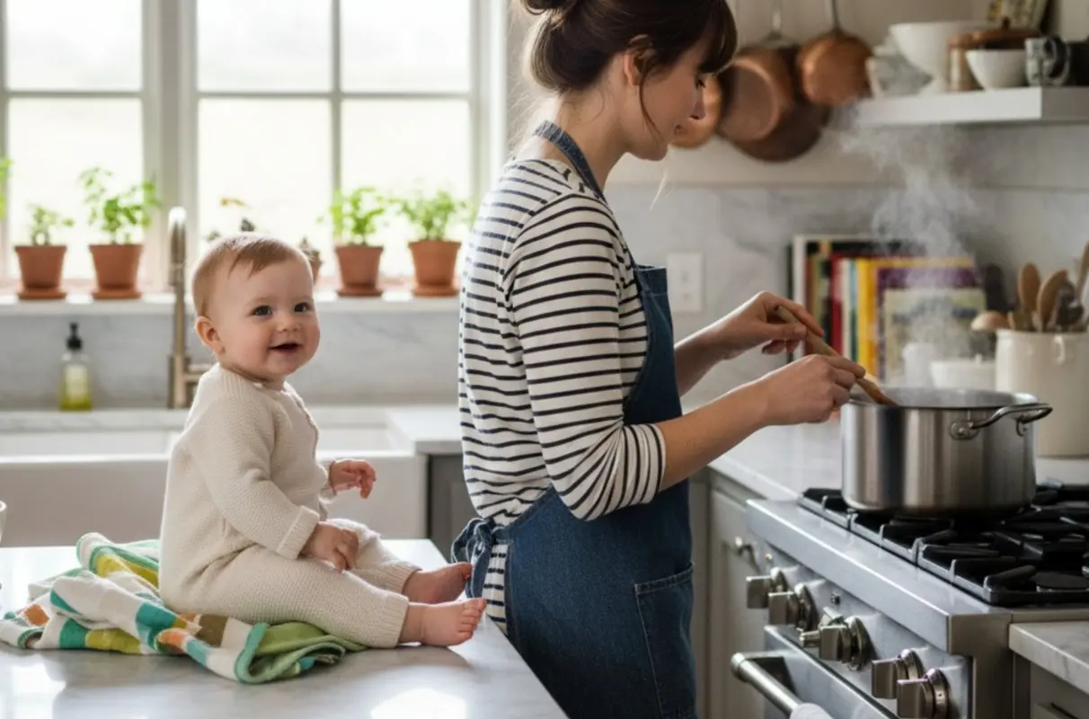 تغذیه نوزاد نه ماهه ـ ۶ موادغذایی مفید + جدول برنامه غذایی هفتگی