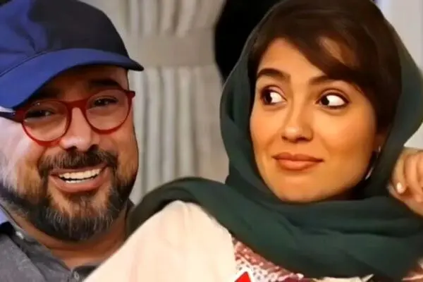 عکس بامزه مونا کرمی و سپند امیرسلیمانی در پشت صحنه نمایش باران اسیدی!