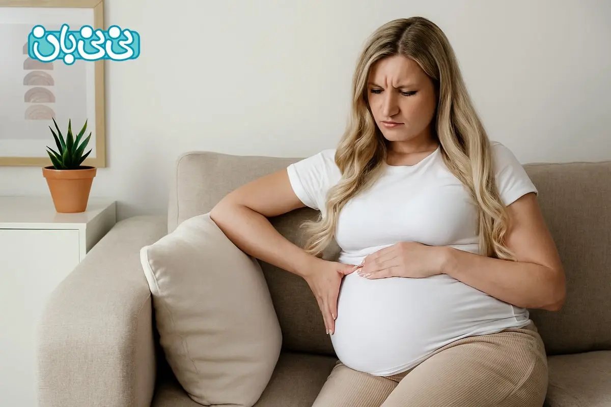 درد سمت چپ شکم در بارداری _ 8 علائم و علت + تشخیص و درمان