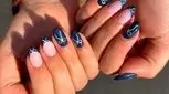 مدل های ناخن سرمه ای و سفید؛ انتخابی شیک برای استایل‌های امروزی