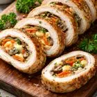 طرز تهیه رولت مرغ خانگی؛ غذایی شیک، مقوی و مناسب مهمانی‌ها