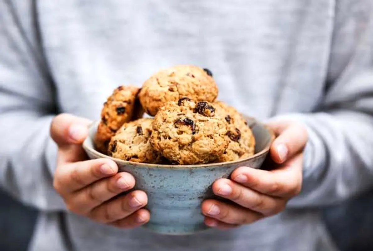 طرز تهیه کوکی جو پرک در هواپز برای خانم های رژیمی 