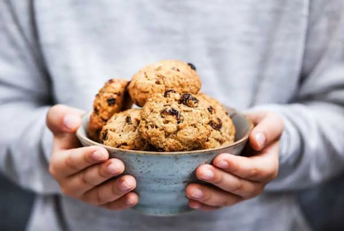 طرز تهیه کوکی جو پرک در هواپز برای خانم های رژیمی 