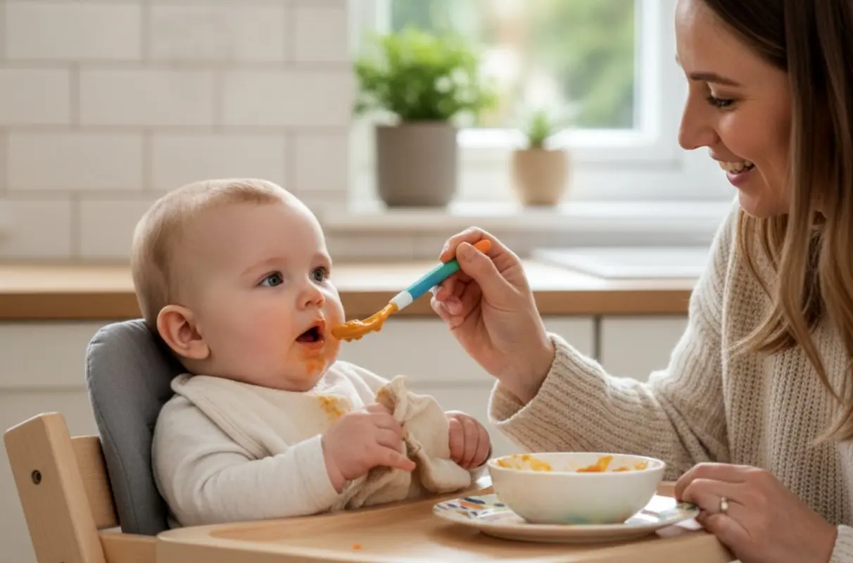 از چند ماهگی به نوزاد غذا بدهیم؟ 5 نشانه آمادگی نوزاد برای شروع