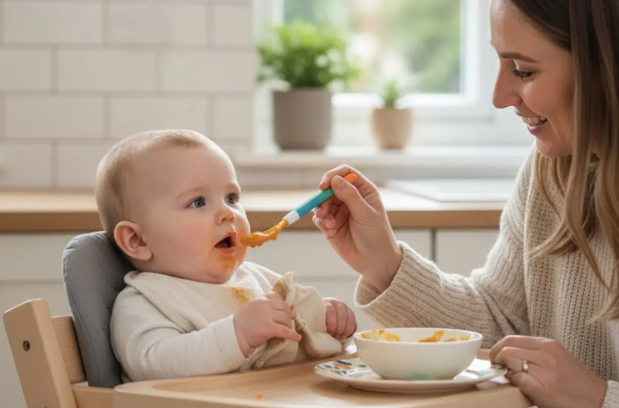 از چند ماهگی به نوزاد غذا بدهیم؟ 5 نشانه آمادگی نوزاد برای شروع
