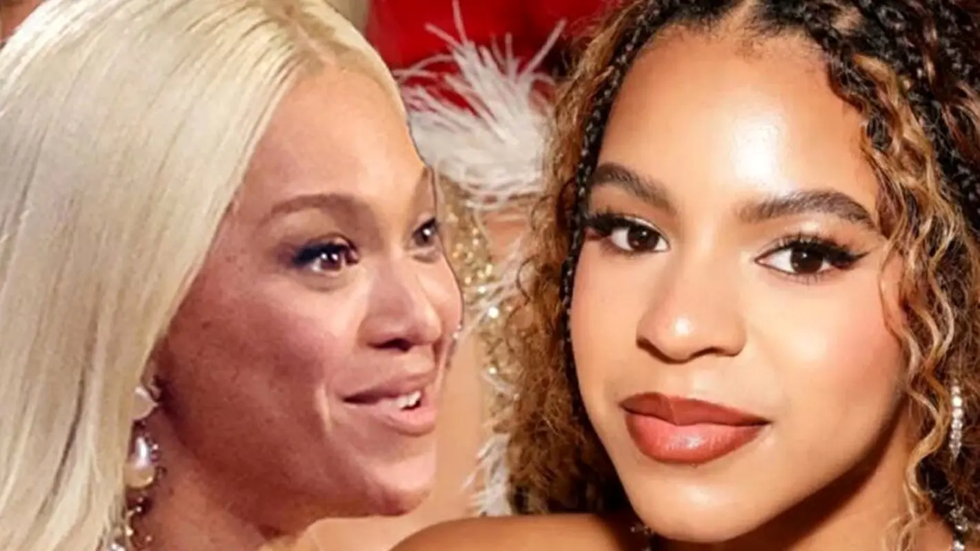 بیانسه و دخترش، سیبی که از وسط نصف کرده اند (عکس)