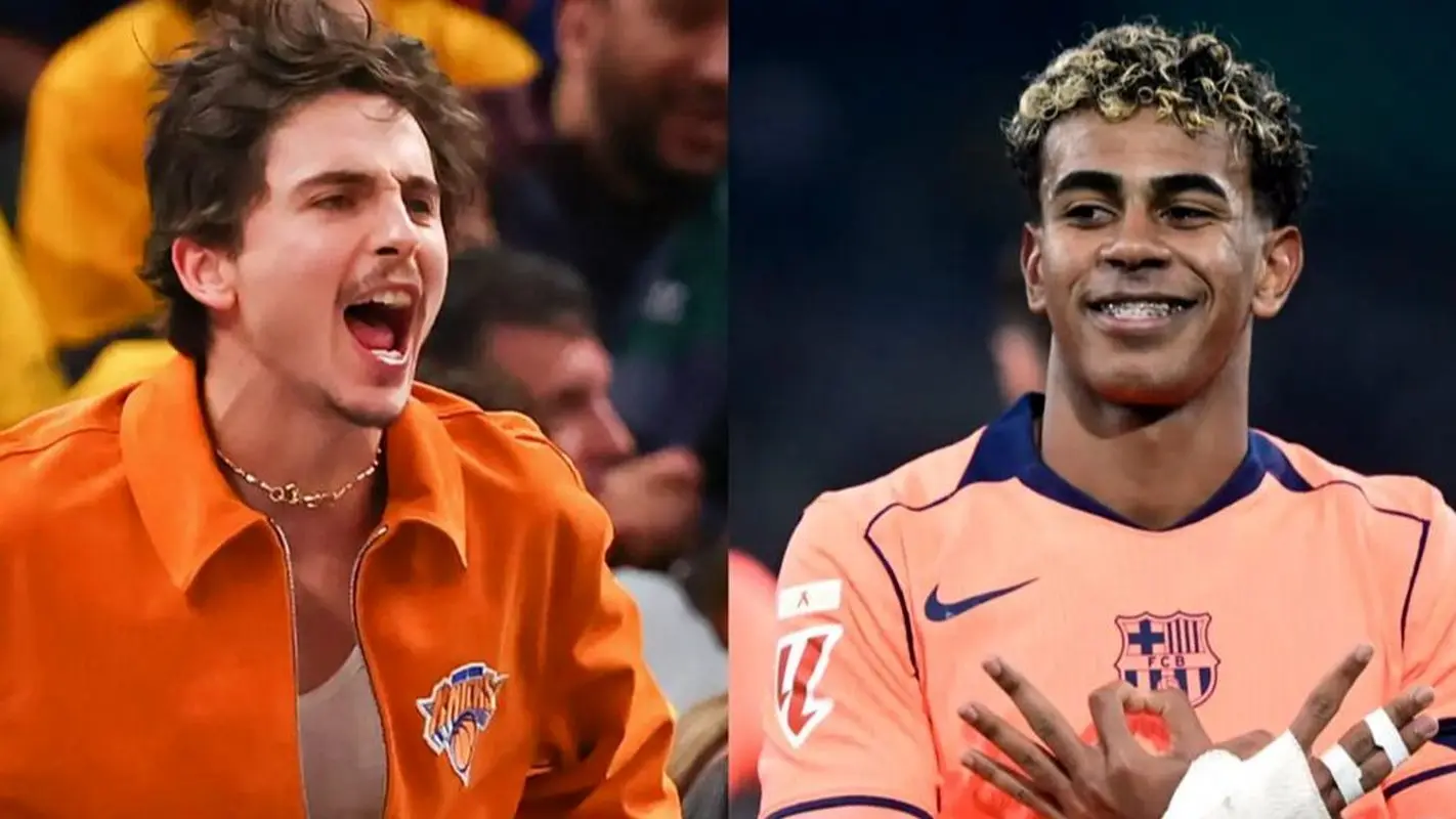 لامین یامال چکار به تیموتی شالامی دارد؟ (عکس)