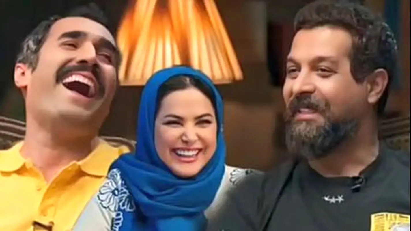 تقلید بامزه صدای کامران تفتی توسط هادی کاظمی جلوی خودش + فیلم