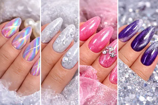 مدل ناخن آیس چیست؟ راهنمای کامل ترند یخی و درخشان 