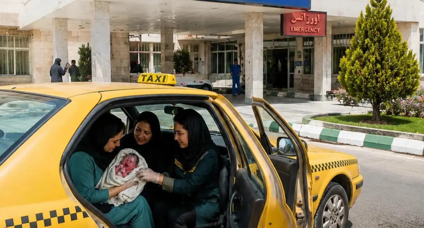 روایت جالب از تولد یک نوزاد در تاکسی تهران