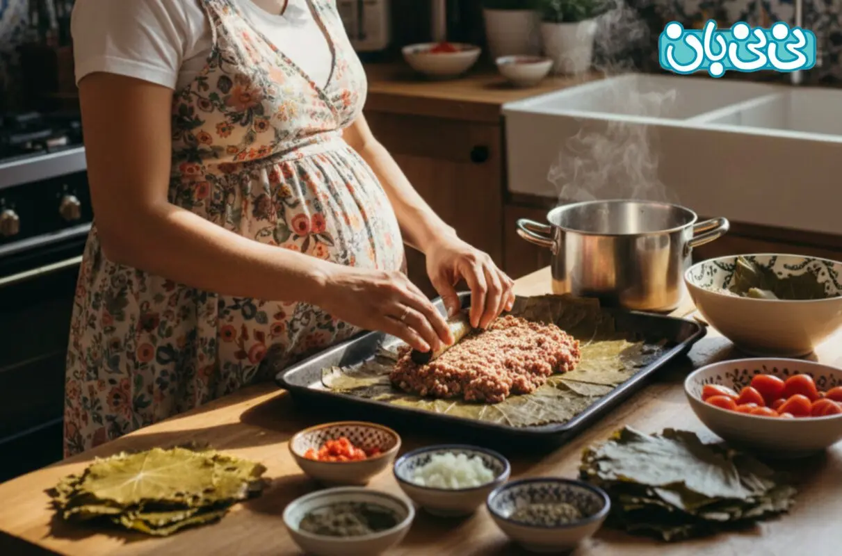 مصرف دلمه برگ مو در بارداری | فواید، مضرات و نکات مهم