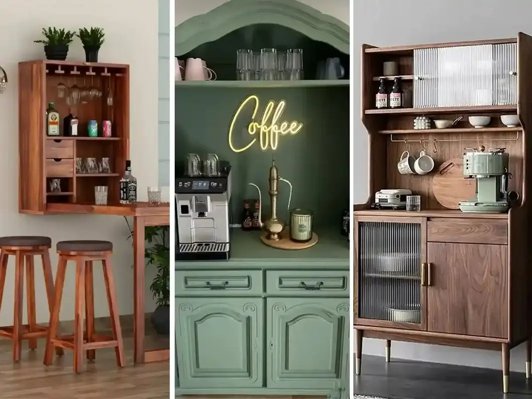 ۸ مدل کافی‌بار خانگی؛ ایده‌های شیک برای ساخت گوشه دنج قهوه در خانه
