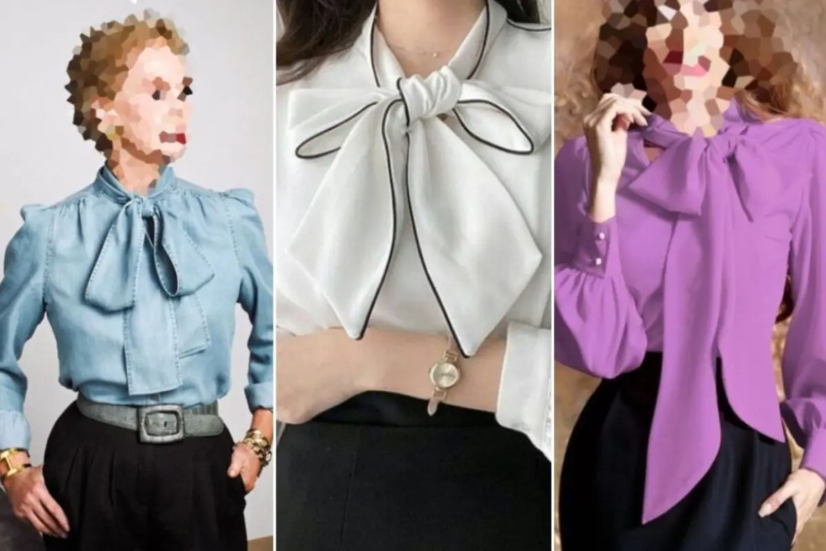 مدل شومیز های یقه پاپیونی شیک برای خانم های خاص پسند!