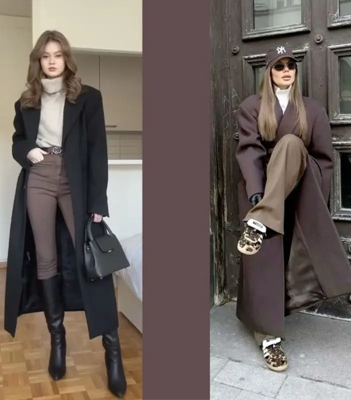 اگر پالتو بلند داری و استایلت تکراری شده، این ۴ ترکیب رو امتحان کن
