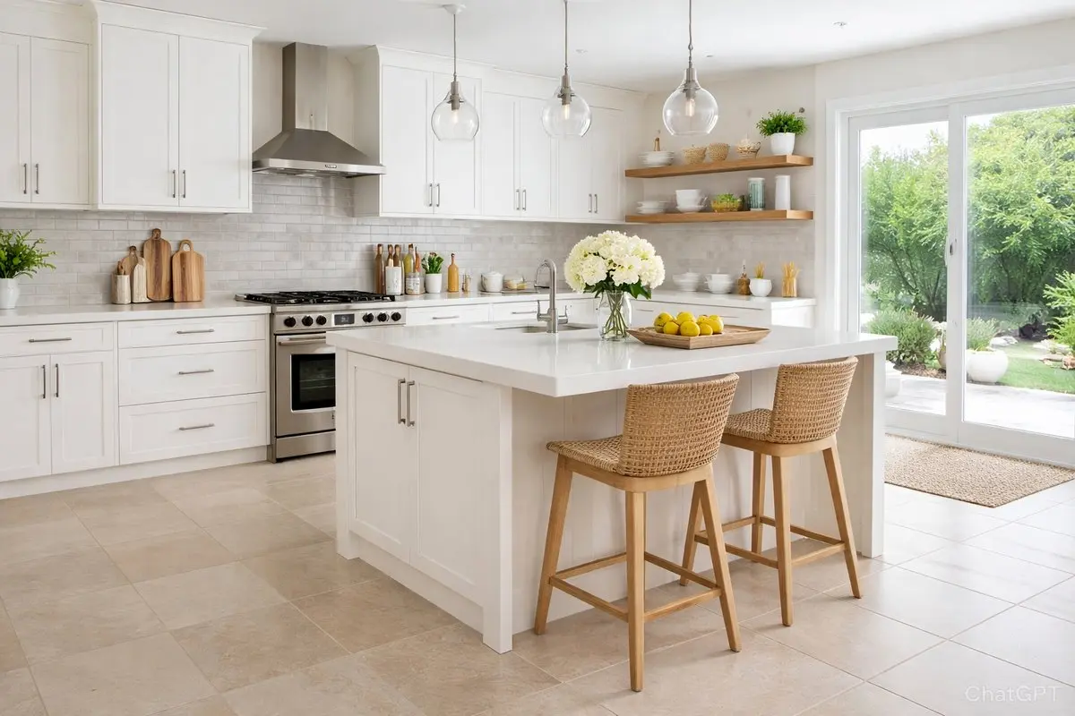 راهنمای کامل انتخاب رنگ سرامیک آشپزخانه + بهترین ترکیب کف و دیوار