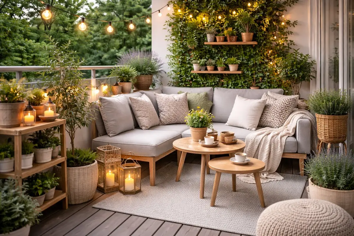 6 ایده کاربردی برای طراحی بالکن و تراس کوچک