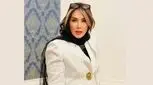 استایل شیک سارا منجزی پور در کنار شوهر معروفش / رنگ چشمانش هوش از سر محمد علیزاده برد !