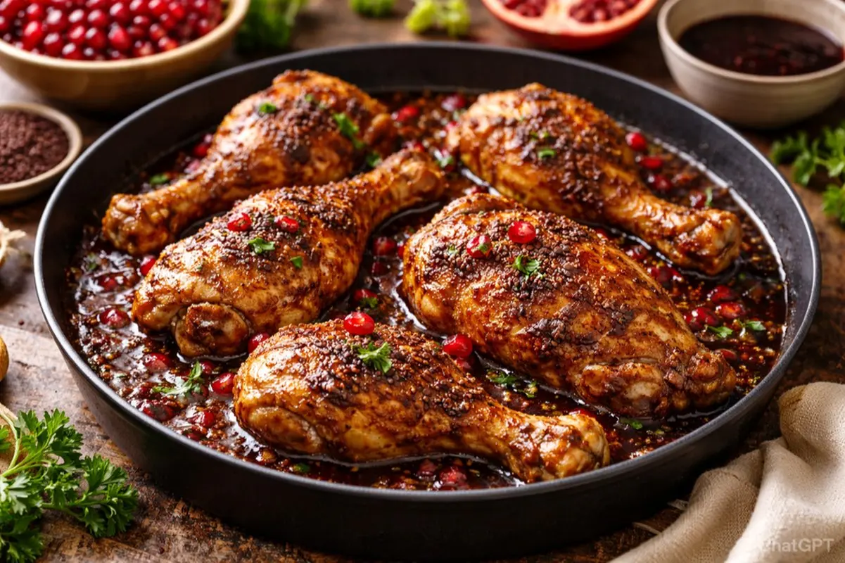 طرز تهیه مرغ سماقی ترش با رب انار؛ غذای اصیل با طعم خاص و متفاوت

