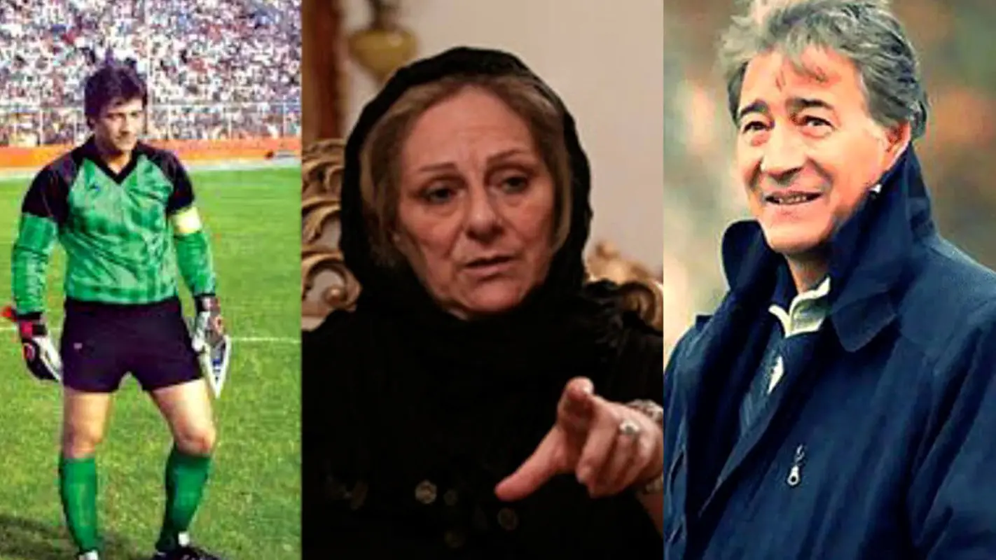 عکس های قدیمی از عروسی ناصر حجازی / داستان عاشقانه گلر استقلال و نازی خانم