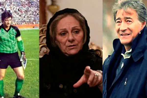 عکس های قدیمی از عروسی ناصر حجازی / داستان عاشقانه گلر استقلال و نازی خانم