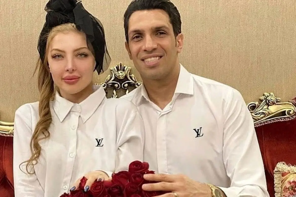 سلفی جذاب همسر سپهر حیدری /  چشمان رنگی خانم بلاگر سوژه شد + عکس