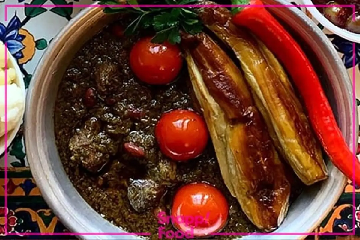 طرز تهیه خورش قورمه سبزی شمالی