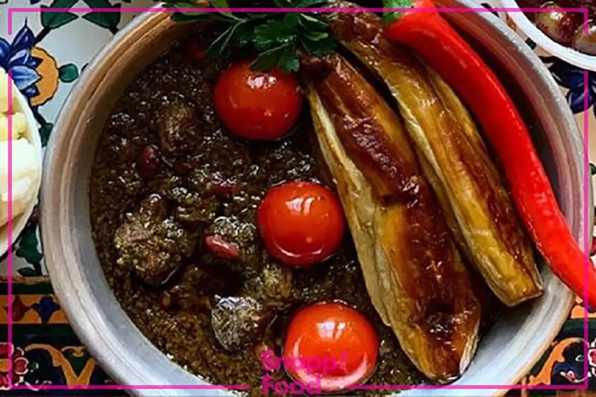 طرز تهیه خورش قورمه سبزی شمالی
