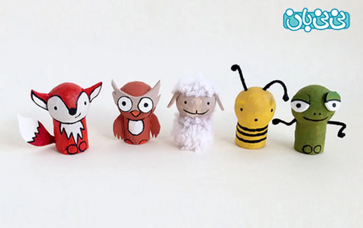 کاردستی برای کودکان، عروسک های جیبی بامزه