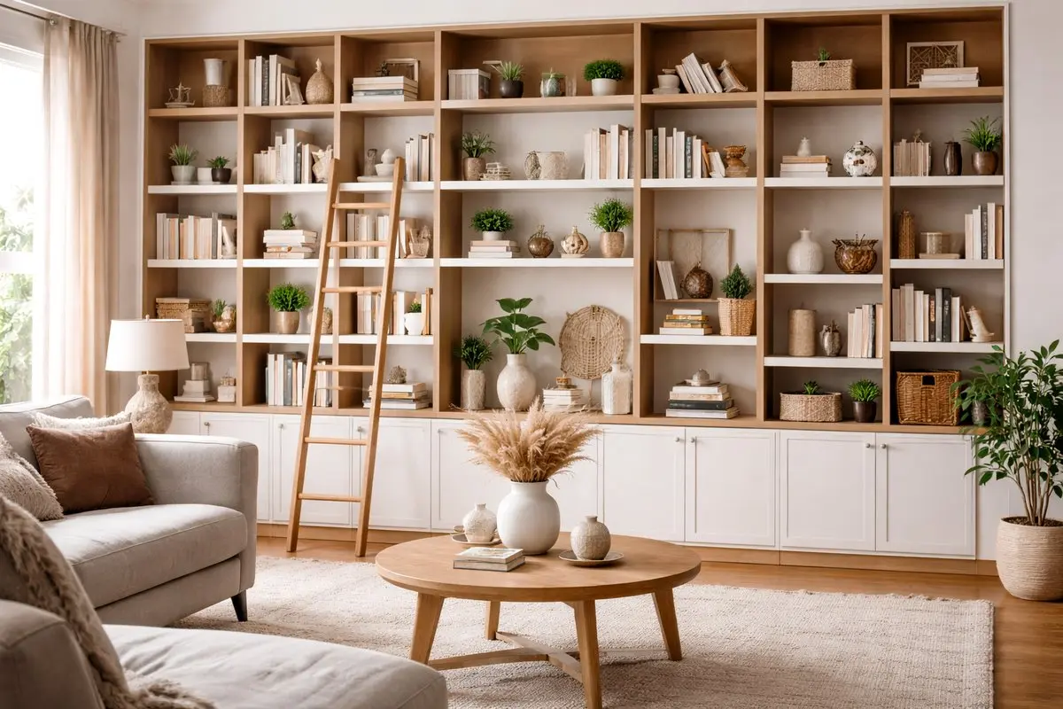 کتابخانه‌های مدرن خانه؛ ترکیب زیبایی، نظم و کارایی در دکوراسیون
