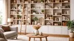 کتابخانه‌های مدرن خانه؛ ترکیب زیبایی، نظم و کارایی در دکوراسیون