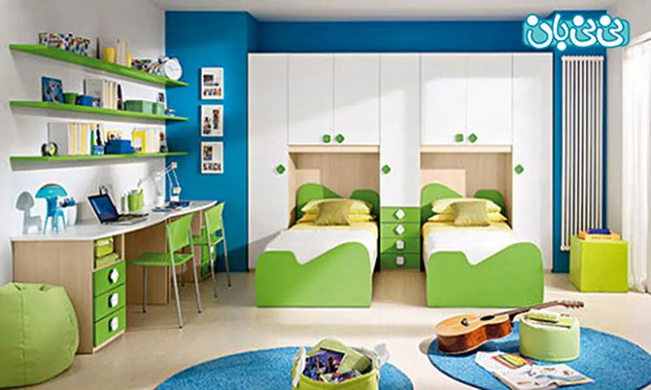 دکوراسیون اتاق مشترک بچه (1)