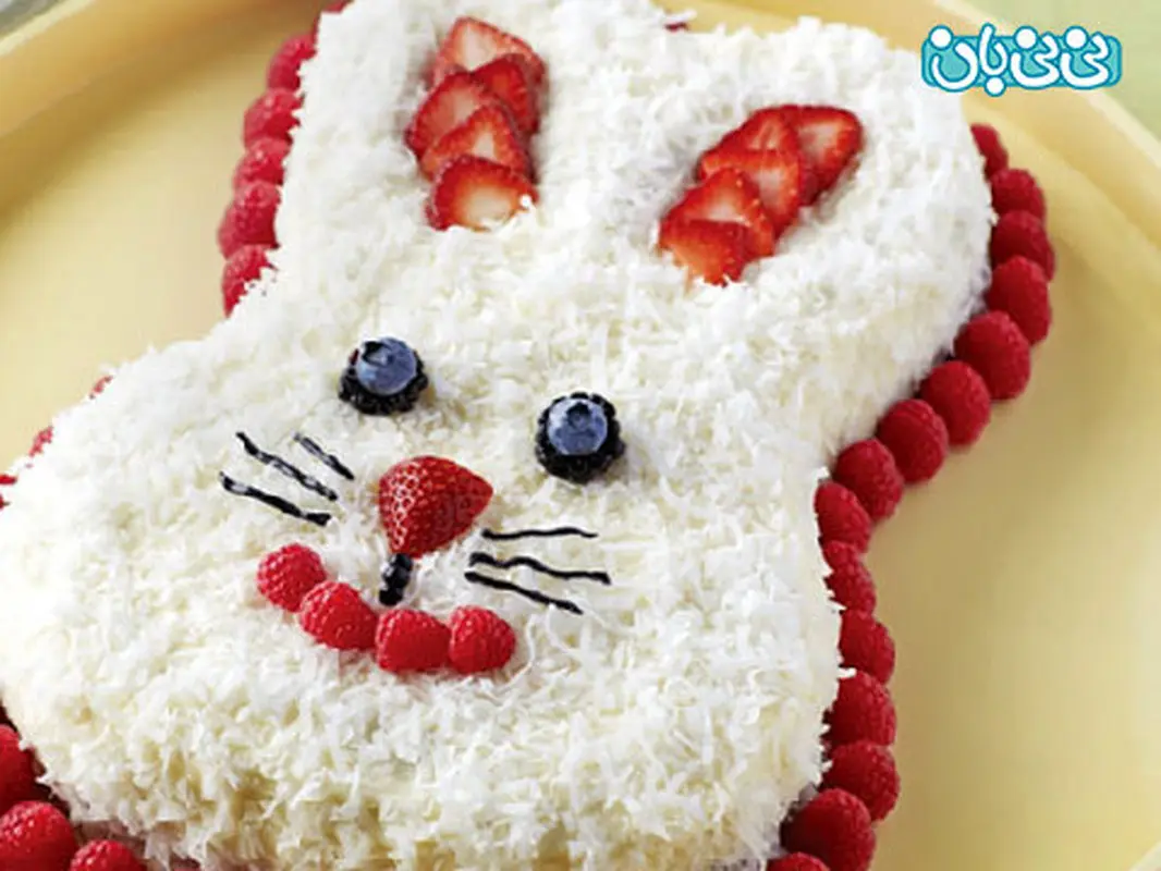 طرز تهیه کیک تولد، یک خرگوش خوشمزه!