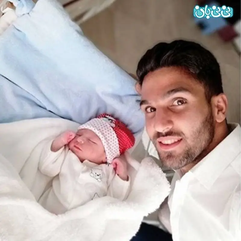 ساسان انصاری سپاهان، خوشحالی مهاجم از پدر شدن!