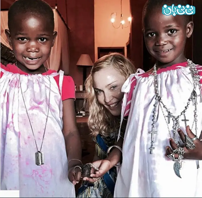 عکس بچه های مدونا، تبریک تولد با فرزندان جدید!