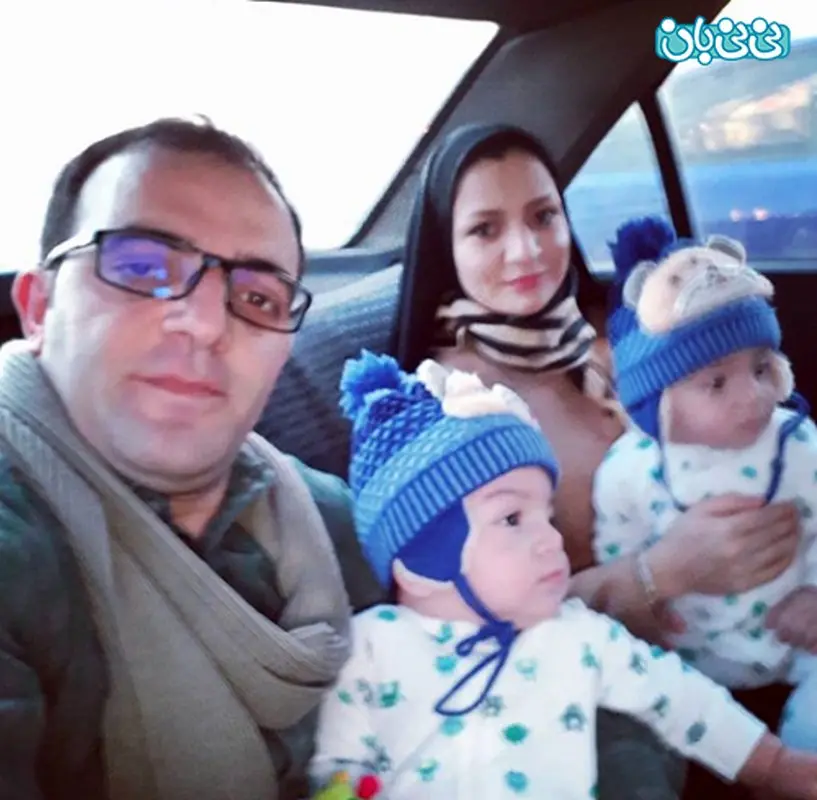 اینستاگرام کاظم عقلمند، پیام عاشقانه برای دوقلوها