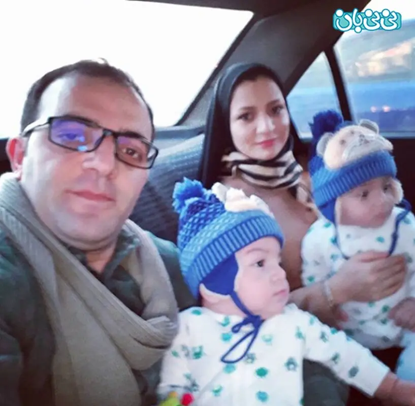 اینستاگرام کاظم عقلمند، پیام عاشقانه برای دوقلوها