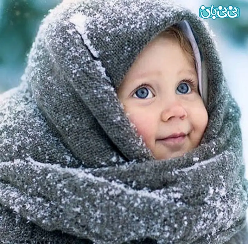 عکس بهنام تشکر، کودک و زیبایی برف