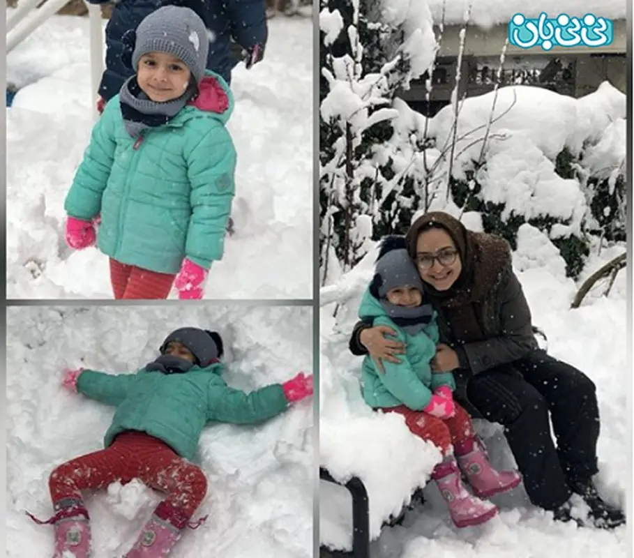 اینستاگرام نیما کرمی، عشق پدرانه در روز برفی