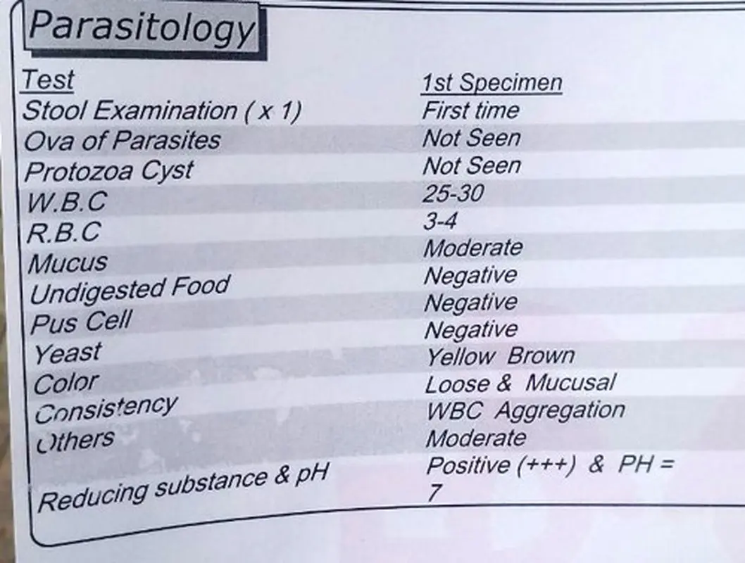 خون در مدفوع نوزاد، جواب آزمایش خوبه؟
