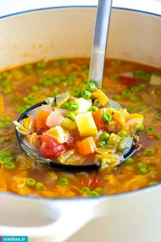 طرز تهیه سوپ سبزیجات، مقوی و آسان