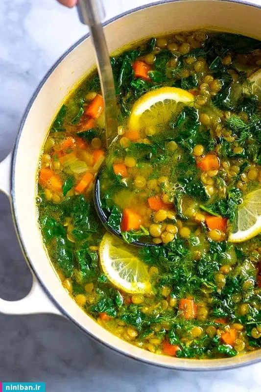 طرز تهیه سوپ عدس با لیمو