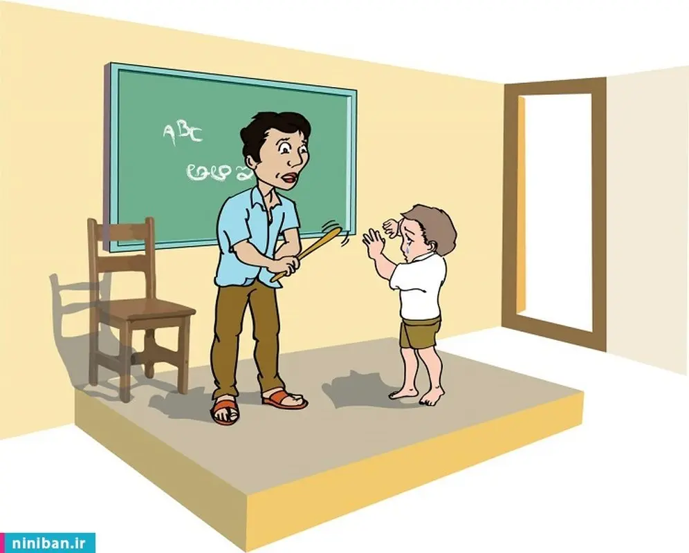 پرتاب تخته‌پاک‌کن به سمت دانش‌آموز، سر شکستن هنر نمی‌باشد!