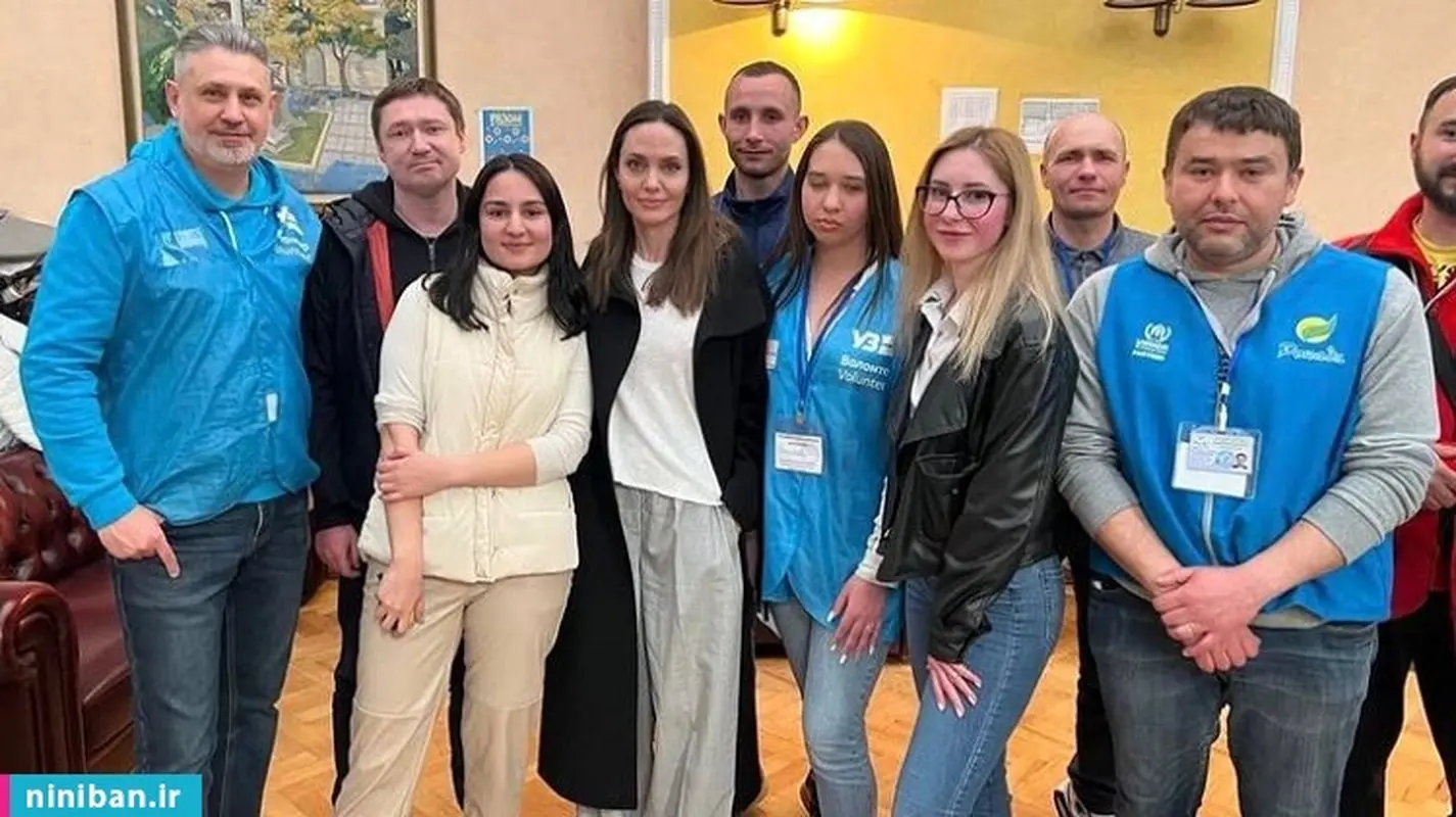 تصاویر تازه آنجلینا جولی در اوکراین