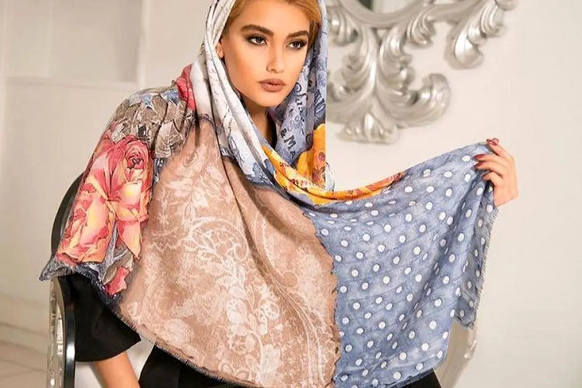 مدل بستن شال فانتزی، شیک بودن رو تمرین کن