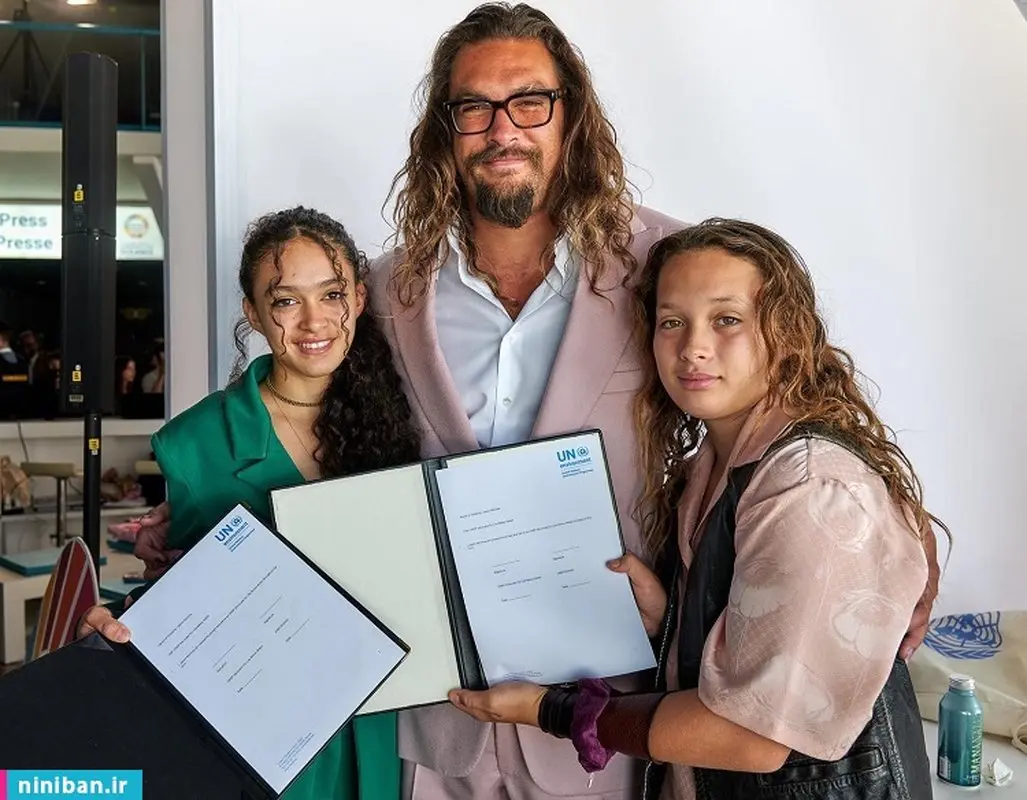 عکس‌های جدید جیسون موموآ و فرزندانش