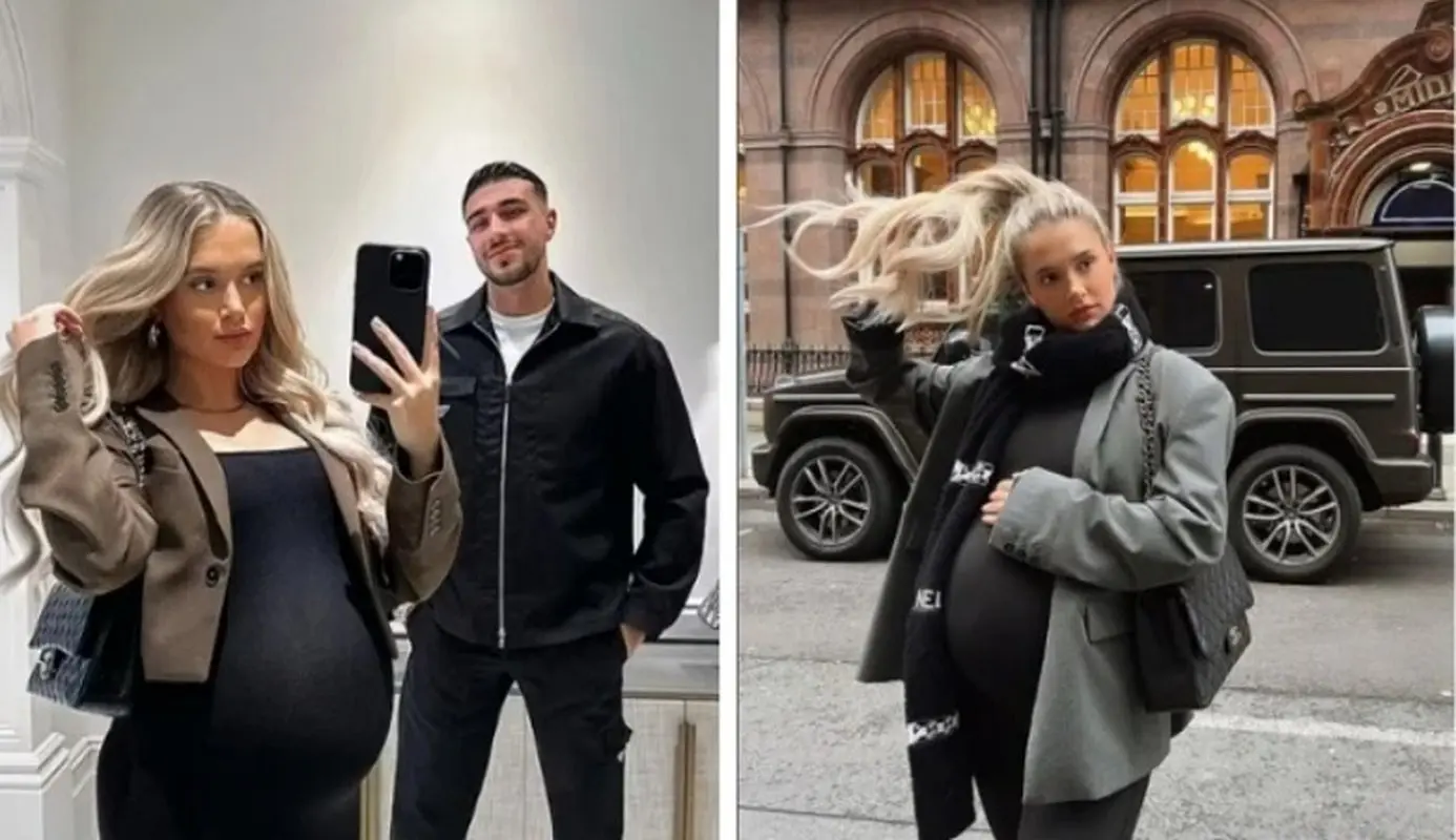 عکس خانم اینفلوئنسر حامله در مقابل ماشین 200 هزار دلاری!