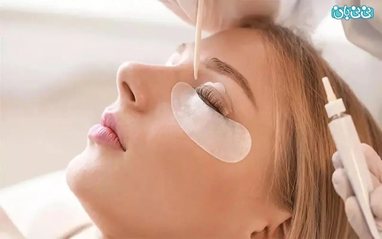 انواع خدمات لاین مژه و لیفت ابرو سالن زیبایی