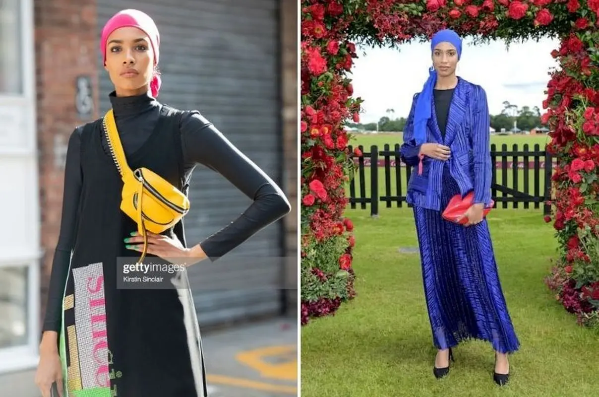 سر و کله زی زی گولو در جشنواره کن پیدا شد! / استایل عجیب مدل محجبه انگلیسی