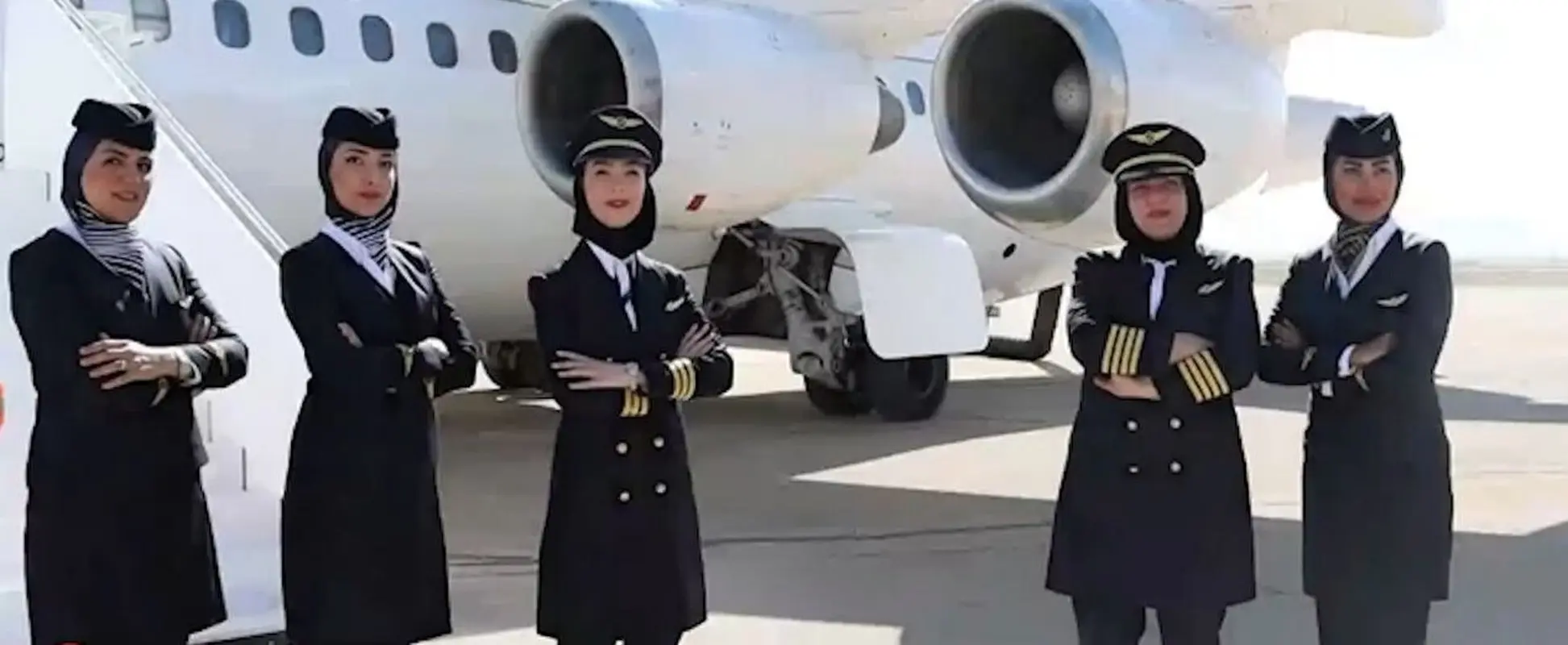 هدایت هوایپیمای ایرباس توسط دو کاپیتان زن ایرانی!