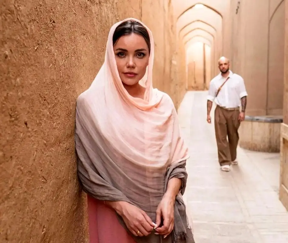 تصاویر دور از انتظار مدل روس در ایران